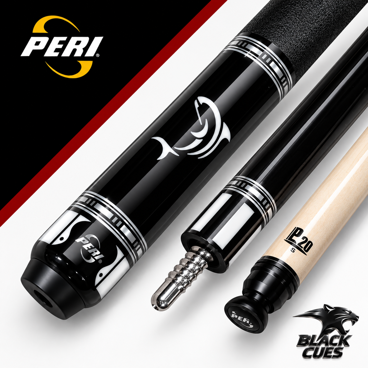 Cơ Bida Peri VK-03 | Ngọn P20S Công Nghệ | Cá Heo Khảm Juma